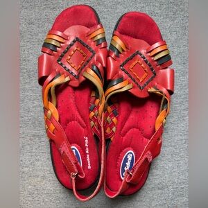 Vintage Dr Scholls Womens Hurrachi Double Air-Pillo Insoles Sandals Size 8